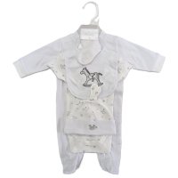 3241W: 5 Piece Luxury Hanging Gift Set (0-3 Months)